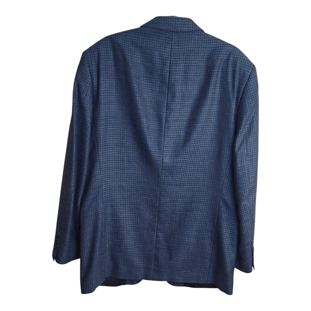 Norm Thompson Blue Patterned Blazer - image 4
